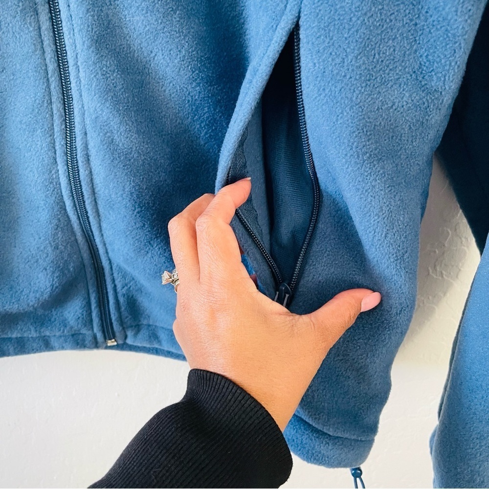 Men’s Columbia Blue Fleece Jacket - Picture 5 of 8